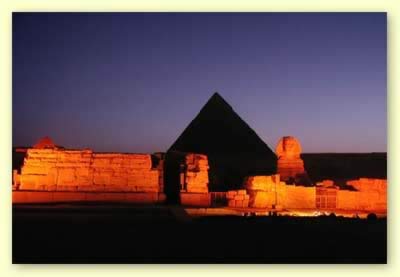 Sound and Light Show at Giza, Photo by Carol Mandel