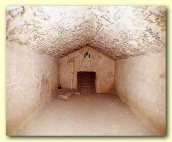 The Burial Chamber within the pyramid of Khafre